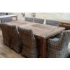 2.4m Reclaimed Teak Mexico Dining Table with 8 Donna Chairs - 1